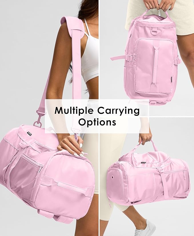 Gym Bag for Women Workout Gym Backpack with Shoe Compartment Sports Duffel Bag Multiple Pockets 30L