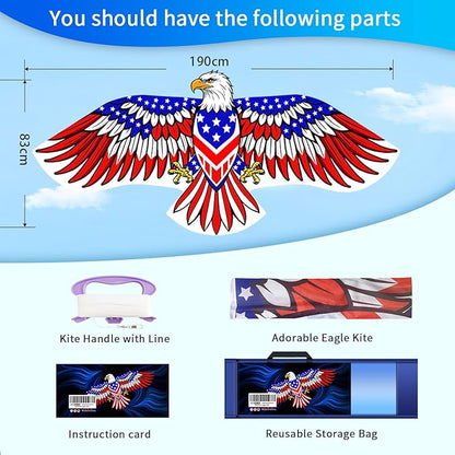 for Kids & Adults Easy to Fly, Large Kites for Adults,Beginner Kite for Kids Ages 4-8, 8-12