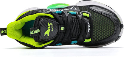 JMFCHI Kids Basketball Shoes High-top Sports Shoes Sneakers Durable Lace-up Non-Slip Running Shoes