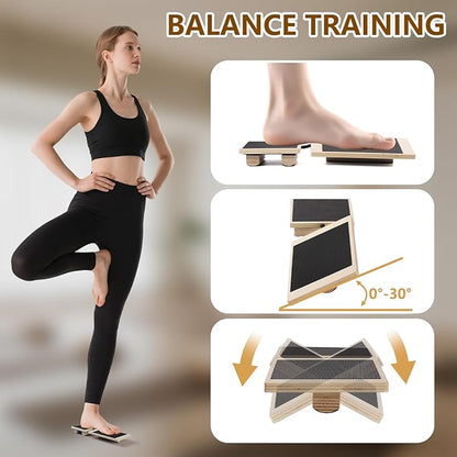 Ankle Balance Board for Sprained Ankle Recovery,Plantar Fasciitis Relief,Posture Corrector,Physical