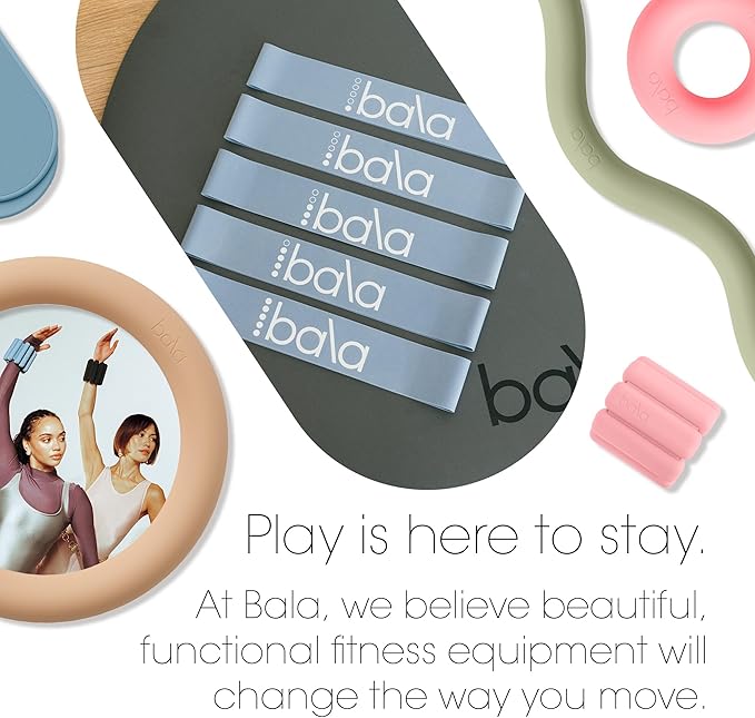 Bala Booty Bands Resistance Bands for Women & Men - Elastic Exercise Bands for Working Out - Wrist