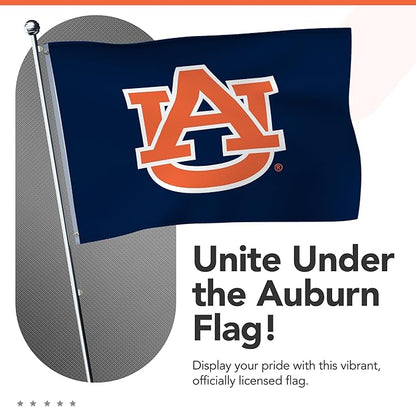 Auburn Tigers College Sports Printed Flag - NCAA Licensed - Nylon - School Banner (Blue) (3' x 5')