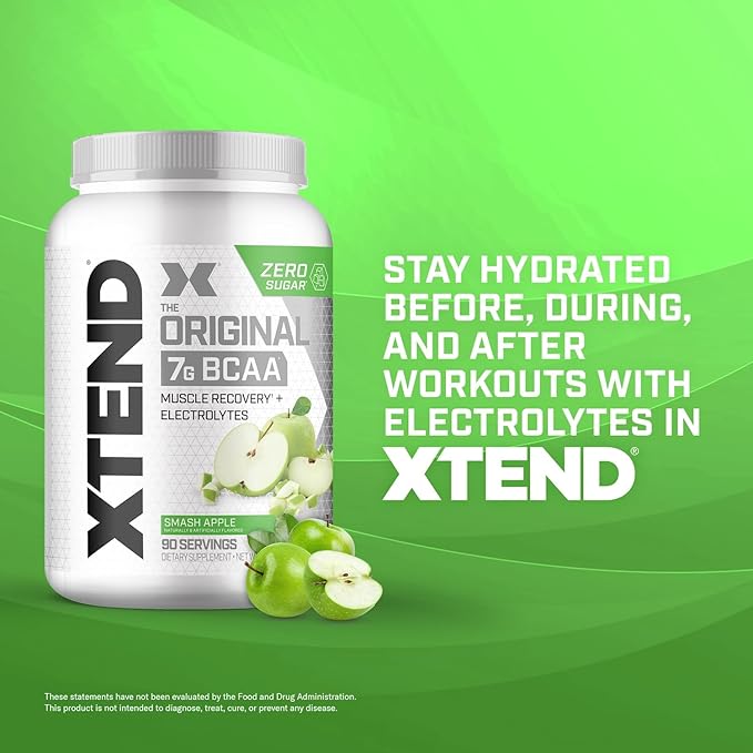 Xtend XTEND Original BCAA Powder 7g BCAA and 2.5g L-Glutamine, Sugar Free Post Workout Muscle