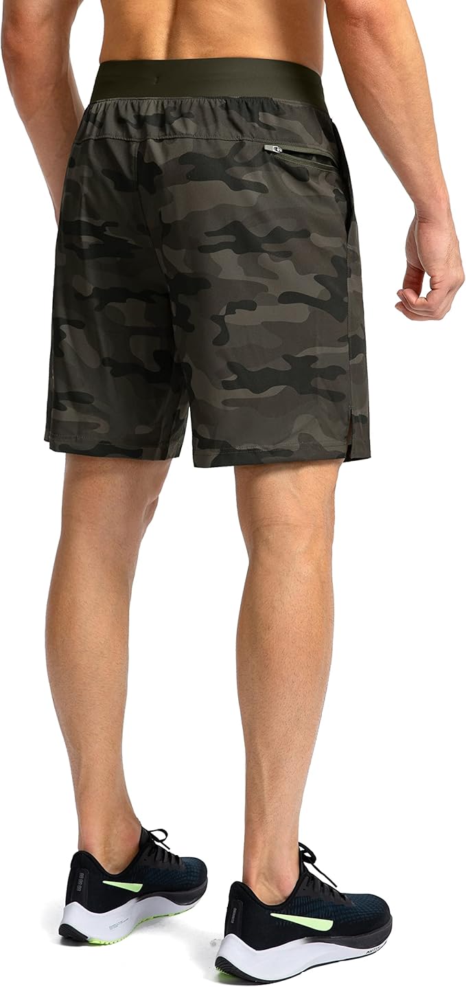 Men's Running Shorts with Zipper Pockets 9 Inch/ 7 Inch / 5 Inch Lightweight Quick Dry Gym Workout