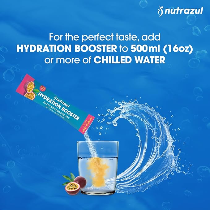 nutrazul Hydration Booster | Supports Rapid Hydration | Electrolyte Enriched Mix | No Artificial