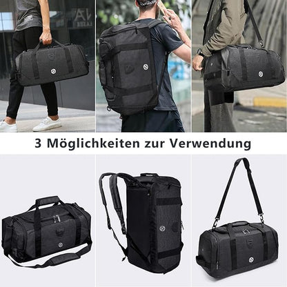 Gym Duffle Bag Backpack Waterproof Sports Duffel Bags Travel Weekender Bag for Men Women Overnight