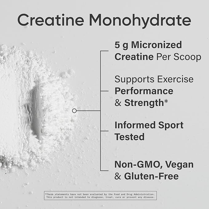 Sports Research Creatine Monohydrate - Gain Lean Muscle, Improve Performance and Strength and