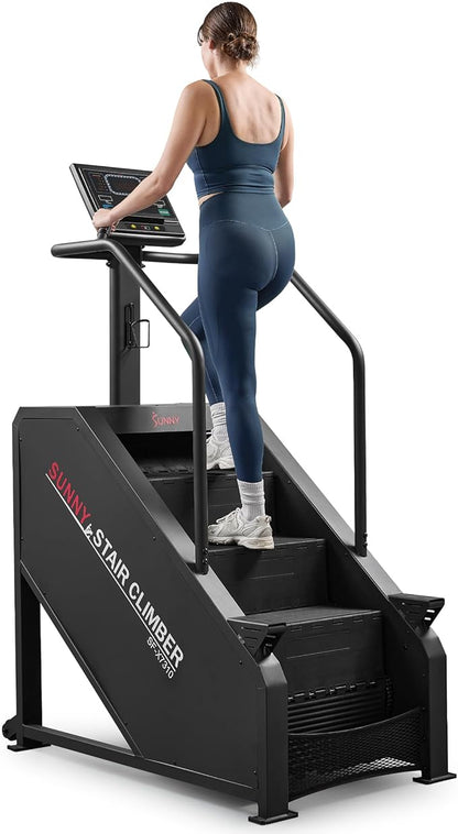 Sunny Health & Fitness Premium High-Intensity Smart Stepper Stair Climber, Commercial Grade, Cardio