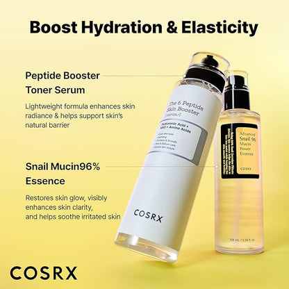 COSRX Snail Mucin 96% Peptide Booster Set - Amazon Exclusive - Korean Skin Care, Gift Sets, Skin