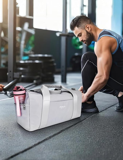 Gym Bag for Men and Women with Shoe Compartment & Wet Pocket - Duffle Bag for Travel Sports Fitness