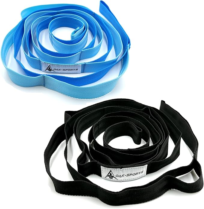 Stretching Strap Yoga Strap with Loops, Stretch Straps for Physical Therapy, Non-Elastic Exercise