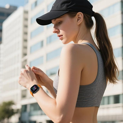 Braided Stretchy Band for Fitbit Versa 4/Versa 3/Sense 2/Sense Watch Band Women Men,Parachute-style