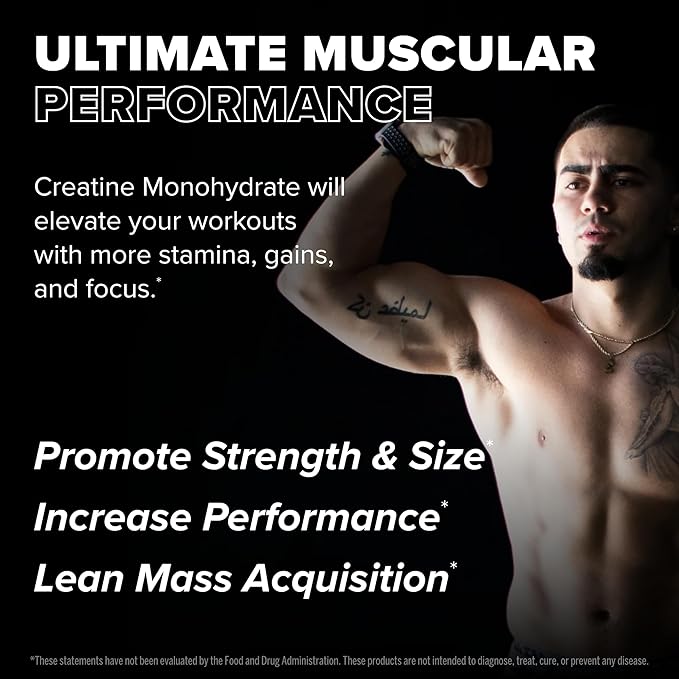 FINAFLEX Pure CREATINE, Unflavored - 5.3 oz - Promotes Muscular Strength, Size & Performance - 100%