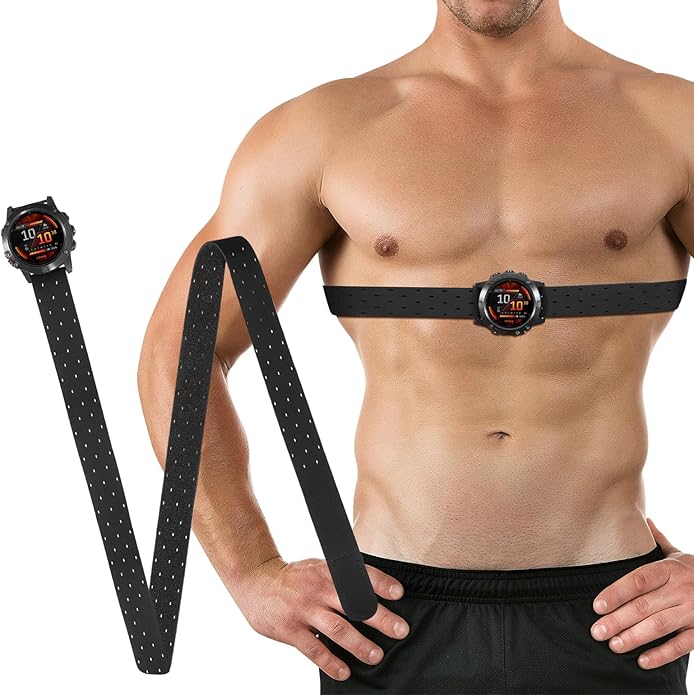 26mm QuickFit Heart Rate Chest Strap Compatible with Garmin Fenix 6X/6X Pro/7X/Fenix 8 51mm/5X/5X