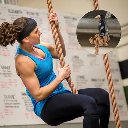 GSE Games & Sports Expert Gym Sisal Climbing Rope, Heavy Workout Rope for Indoor/Outdoor Workouts