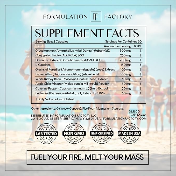 Melt Mode 10-in-1 Wellness Supplement with Green Tea Extract, L-Carnitine, CLA, Glucomannan, Apple