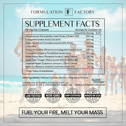 Melt Mode 10-in-1 Wellness Supplement with Green Tea Extract, L-Carnitine, CLA, Glucomannan, Apple