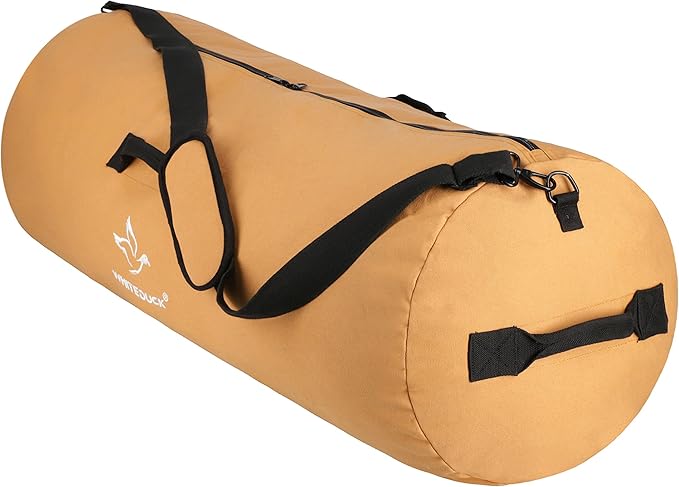 WHITEDUCK HOPLITE Heavy Duty Military Canvas Duffel Bag, Army Cargo Style, Foldable Tactical