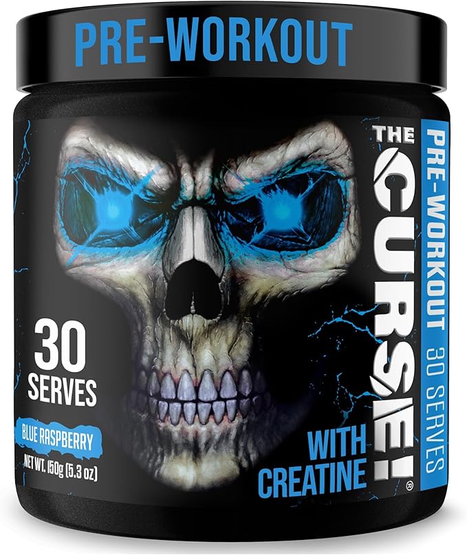 JNX SPORTS The Curse! Pre Workout Powder for Men & Women, Caffeine, Beta-Alanine, Creatine