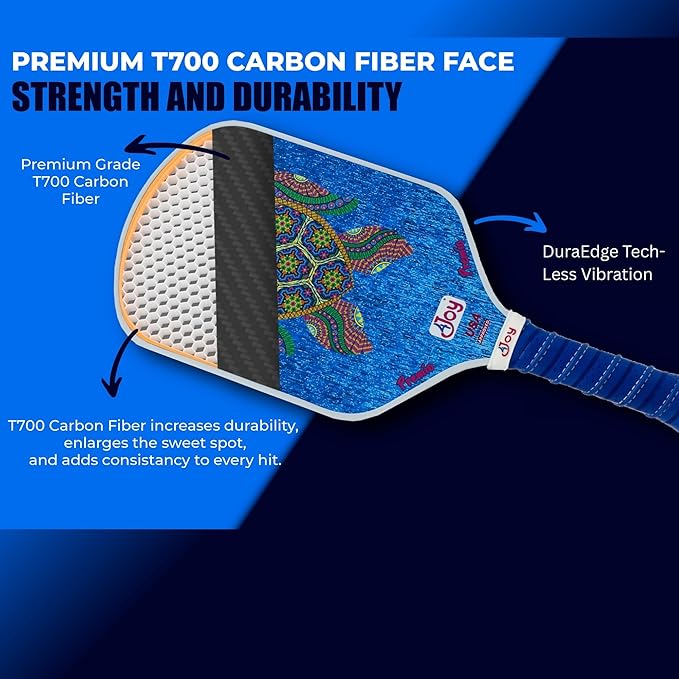 4Joy Pickleball Paddle Premio Series - Thermoformed Premium T700 Carbon Fiber Pickleball Paddless