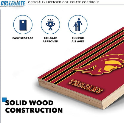 2' x 3' Solid Wood Cornhole Set with Direct Print HD Team Graphics – Great Gift for Any NCAA Fan!