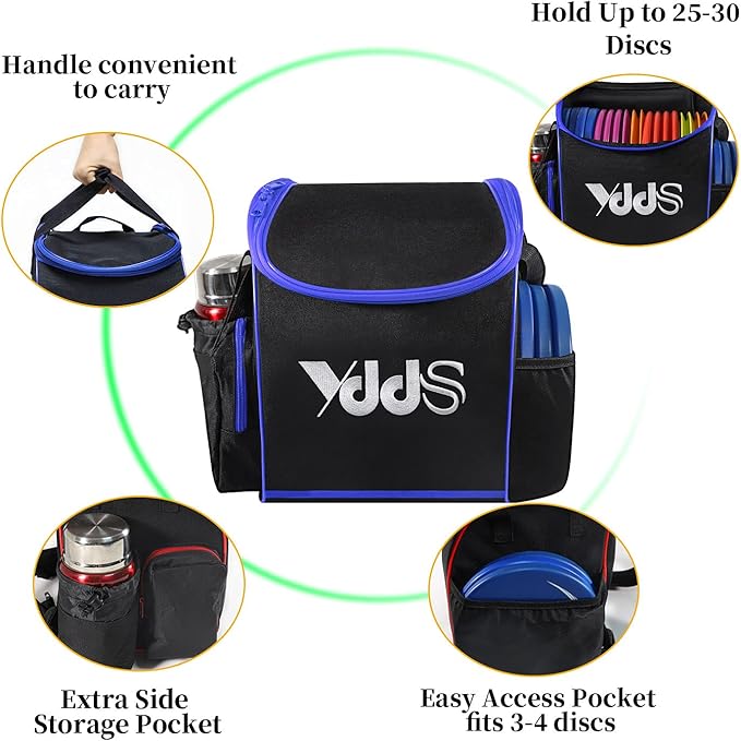 Disc Golf Set with Bag - 12 PCS Flying Disc Golf Discs for Beginner with Putter, Midrange, Driver |