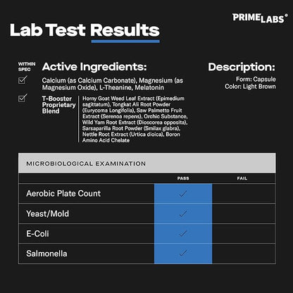 Prime Labs Night Duty - Nighttime Testosterone Booster & Sleep Support - PM Rest & Muscle Recovery