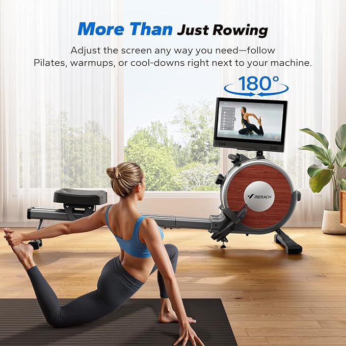 MERACH Rowing Machines for Home, Magnetic Rowing Machine with 16 Levels, Rower Machine of Quiet