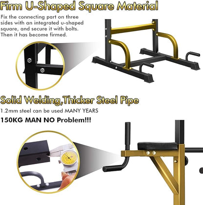 BangTong&Li Power Tower, Pull Up Bar Dip Station/Stand for Home Gym Strength Training Workout