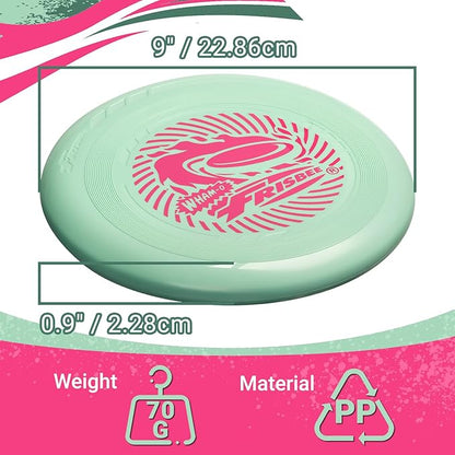 Wham-O Frisbee Go Flying Disc, 9 Inch Lightweight Sports Disc for Beginners Outdoor Beach Backyard
