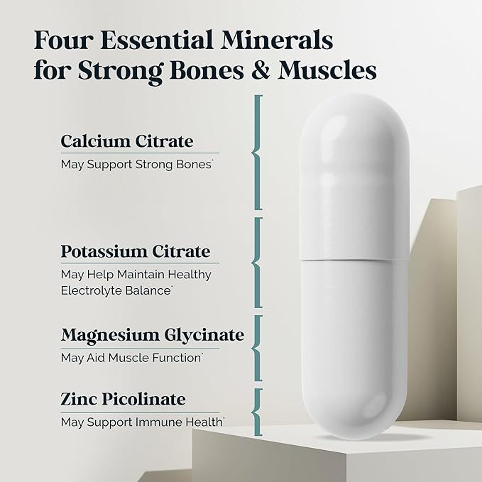 Lavi MD Potassium Magnesium Zinc Calcium Supplement ??Premium Support for Bone & Muscle Health