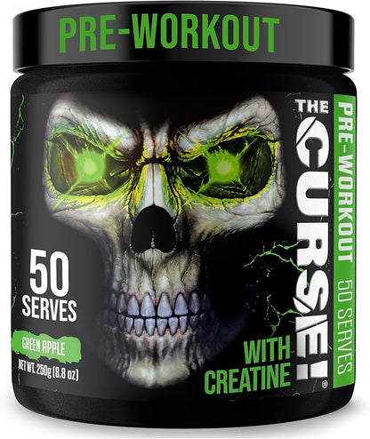 JNX SPORTS The Curse! Pre Workout Powder for Men & Women, Caffeine, Beta-Alanine, Creatine