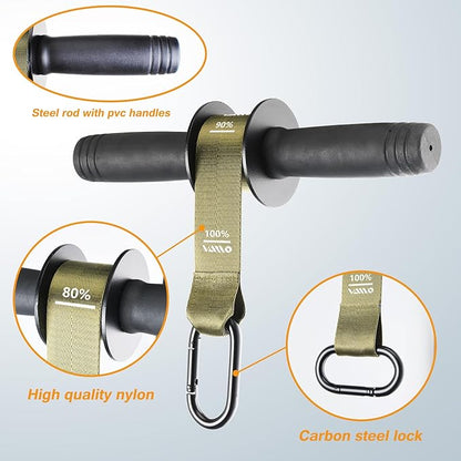 VAIIO Forearm Strengthener and Wrist Roller with Quick Locking Mechanism - Durable PVC Anti-Slip