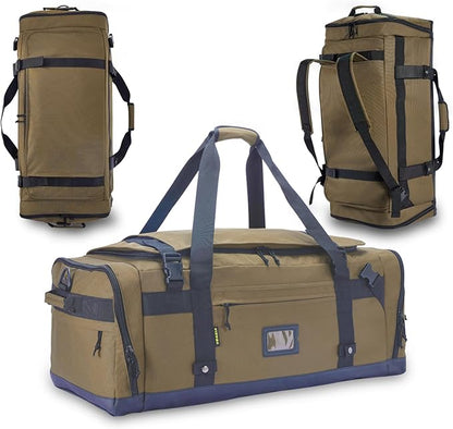 Large Duffle Bag for Travel - Men & Women, Foldable Gym Duffle Backpack, Heavy Duty Tactical