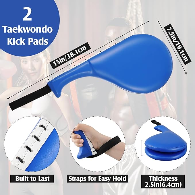 10 In1 Punching Mitts Kick Pad Set Taekwondo Pads Boxing Mitts Focus Pads Boxing Gloves Safety Head