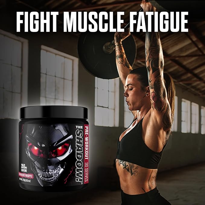 JNX SPORTS The Shadow! 350mg of Caffeine Hard Core Preworkout - Strawberry Pineapple 30 Servings |