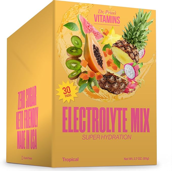 Dr. Price’s Electrolyte Mix | Sugar-Free Hydration Powder with 72+ Trace Minerals | No Sugar