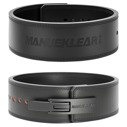 MANUEKLEAR 10mm Thick & 4inch Wide Weight Lifting Belt Lever, Lever Belt Weightlifting for Men and