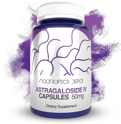 Nootropics Depot Astragaloside IV Capsules | 50mg | Astragalus membranaceus | 30 Count |