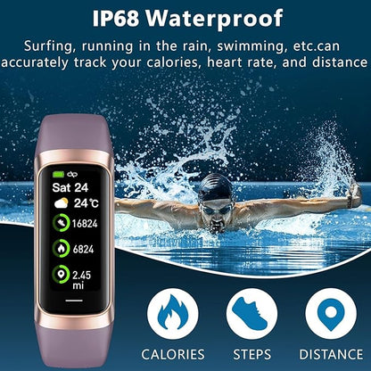 Fitness Tracker with 24/7 Heart Rate Blood Oxygen Sleep Monitor,Activity Tracker with 1.1" AMOLED
