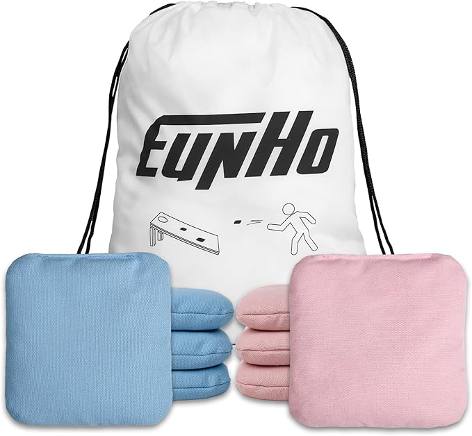 EunHo Cornhole Bags Set of 8 Regulation Size & Weight Corn Hole Bean Bags Official Professional All