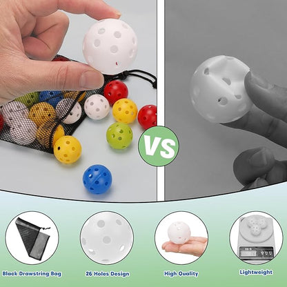 Coopay 72/150/300 Pack Practice Golf Balls, 42mm Plastic Golf Training Balls with a Drawstring Bag