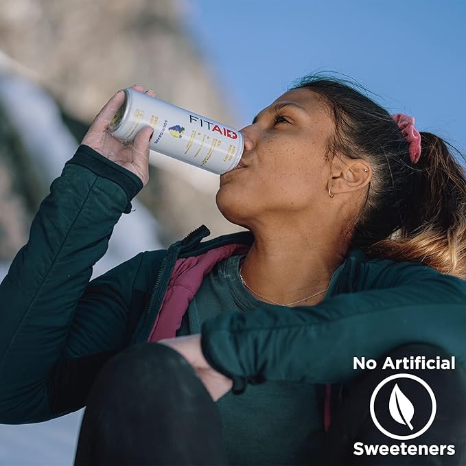 FITAID RX Zero, Creatine Monohydrate, 5 Calories, Keto-Friendly Post-Workout Recovery Drink, BCAAs