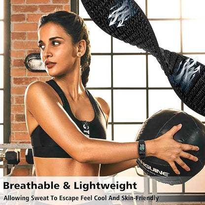 YCHDDER Solo Loop Nylon Bands Compatible with Amazfit Band 7 Straps,Soft Breathable Comfortable