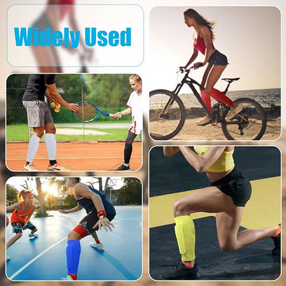 Soccer Shin Guards Shin Pads for Kids Youth Adult, Calf Compression Sleeve with Honeycomb Pads