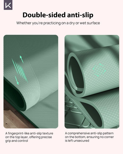 KEEP Non-Slip Large Yoga Mat,Extra Long and Wide Exercise & Fitness Mat( 72"Lx32"Wx7mm Thick) with