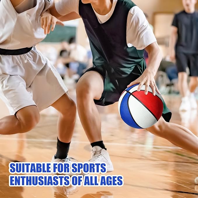 8 Pcs Sports Balls Set Include Basketball Football Soccer Volleyball with 2 Sport Equipment Bags 2
