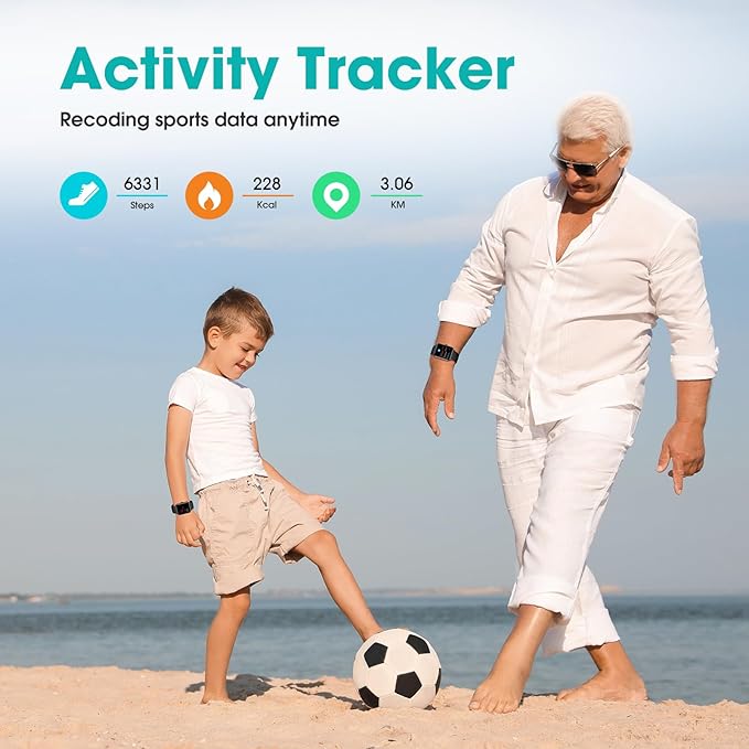 Pedometer Watch Senior Friendly No App/Phone Required, Waterproof Fitness Tracker Watch with Step