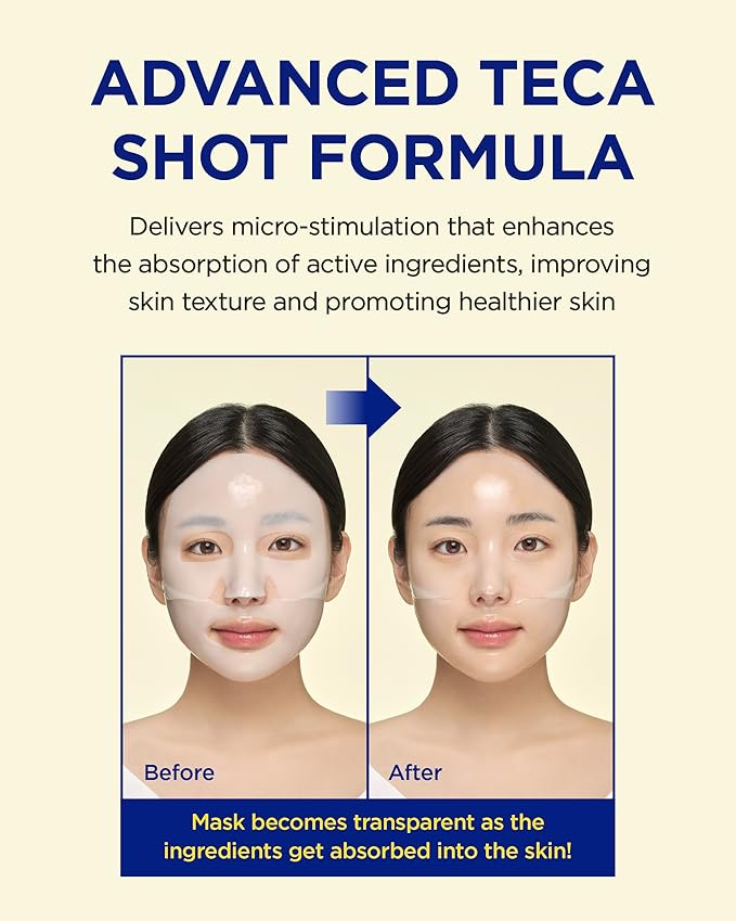 CKD Vita C Teca Blemish Shot Face Gel Mask with Vitamin C & Centella Asiatica (5ea) - Korean