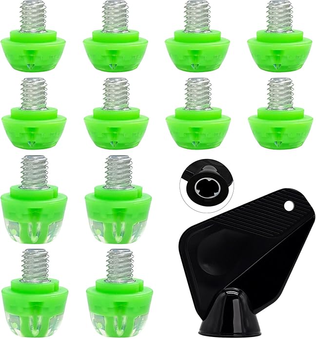 Soccer Cleat Studs, Replacement TPU Football Spikes with Wrench, Lightweight & Durable for Adidas